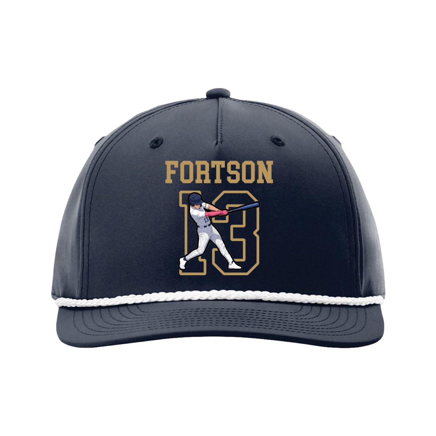 Five-Panel Classic Rope Cap — Shirsey in Navy