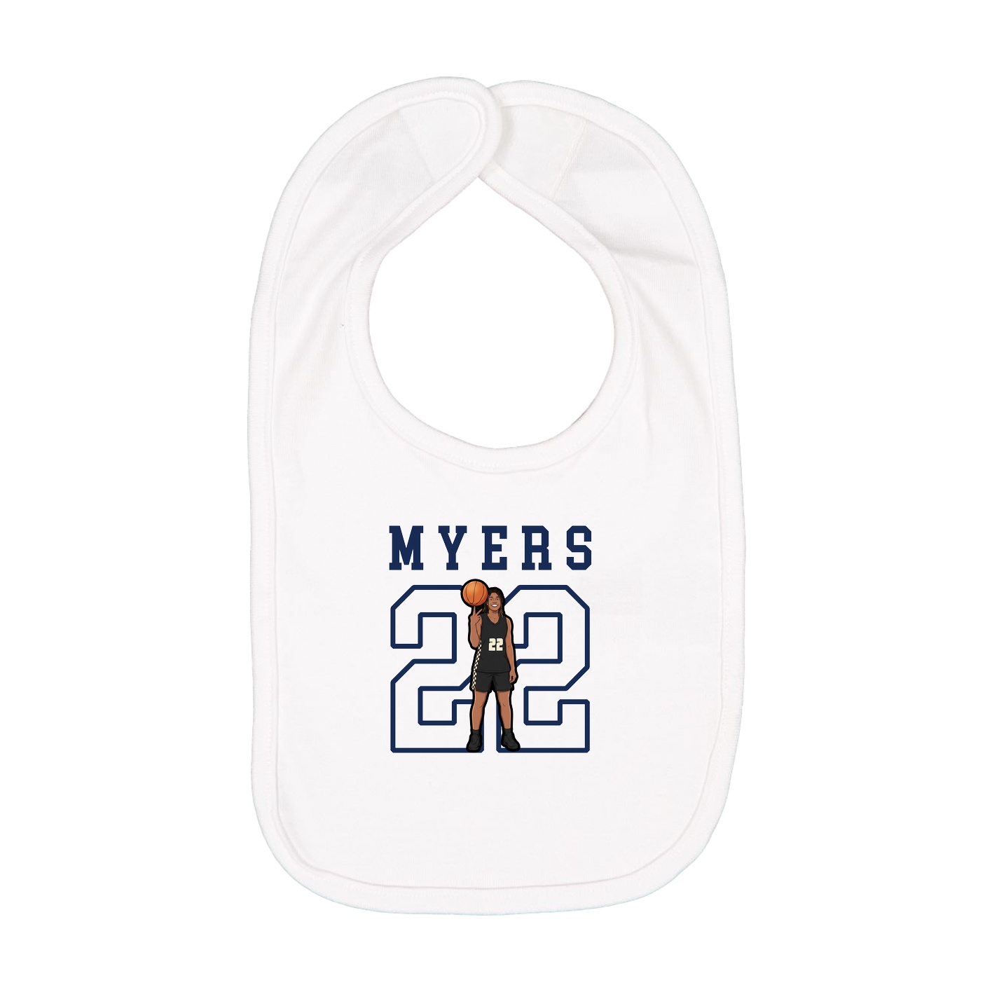 Infant Bib — Shirsey in White