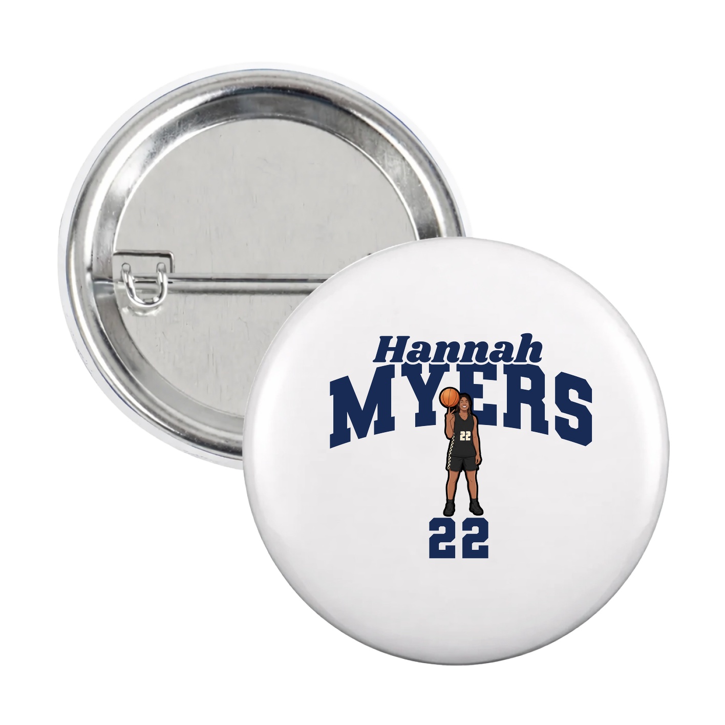 Game Day Button — Signature Arch in White