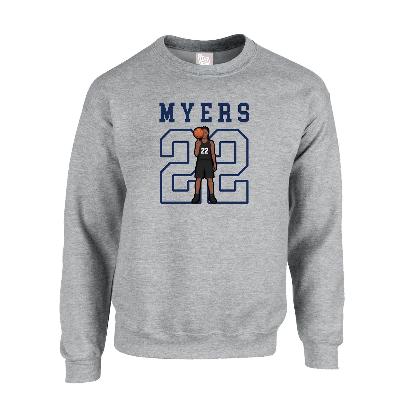 Fleece Crew — Shirsey in Grey