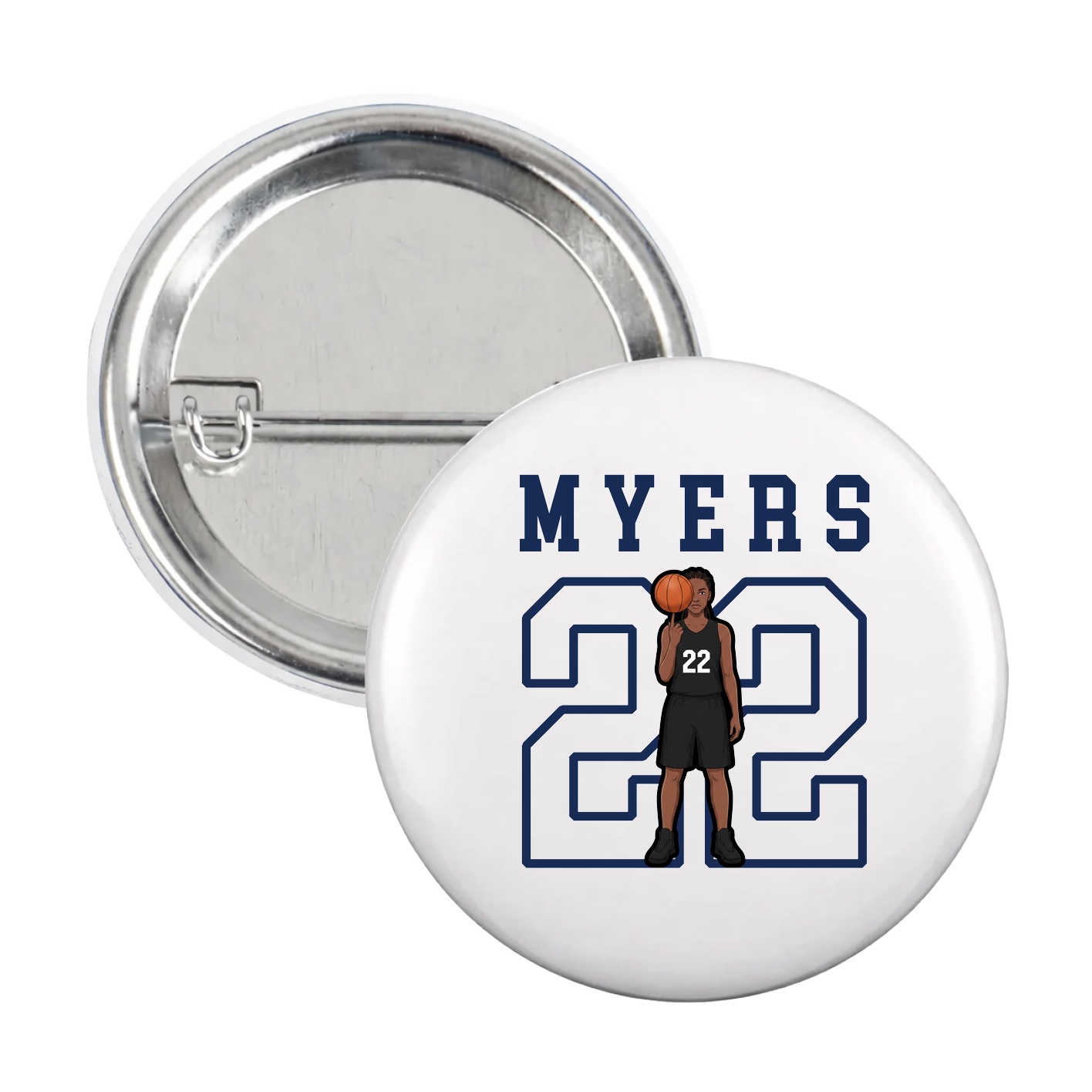 Game Day Button — Shirsey in White