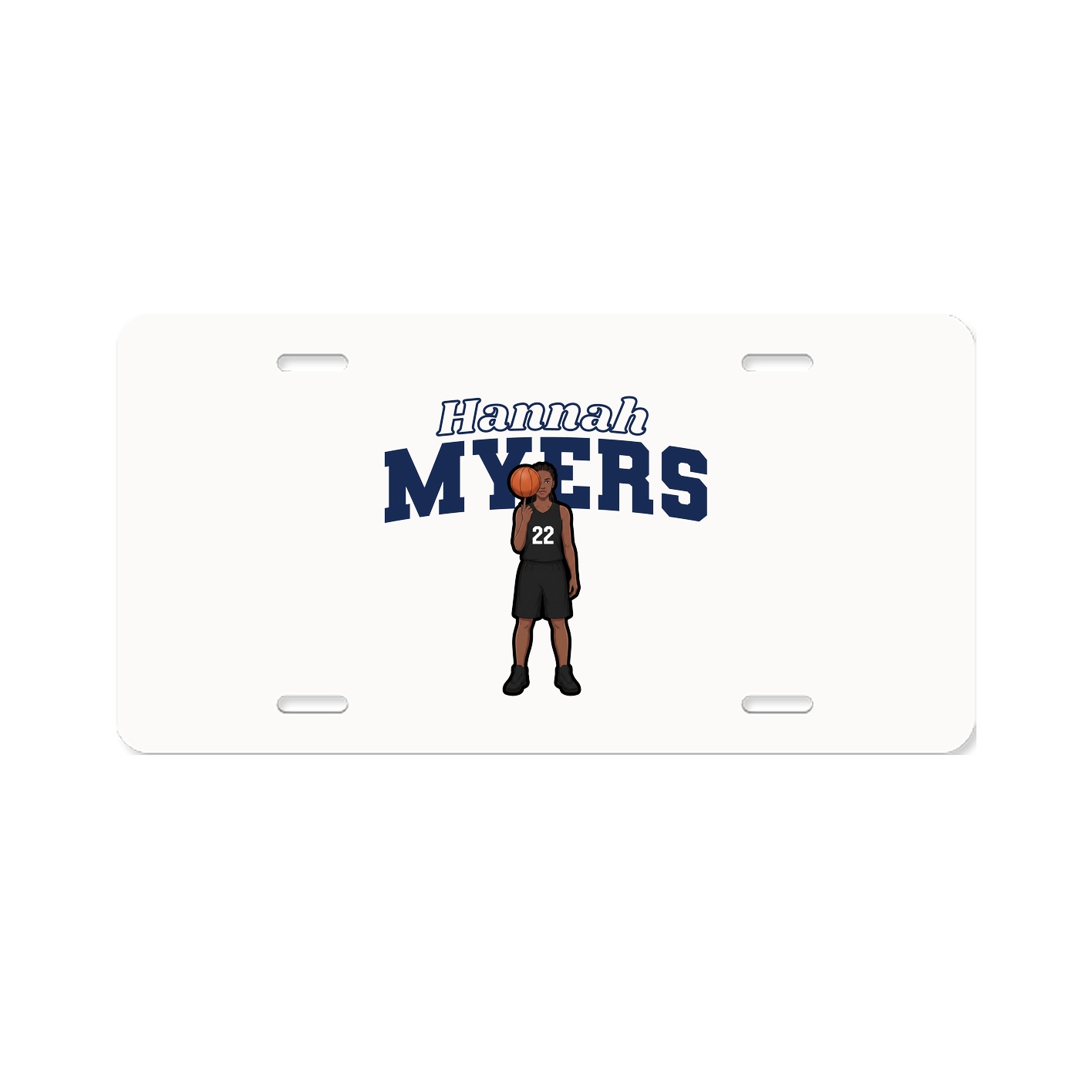 License Plate — Name Arch in Classic