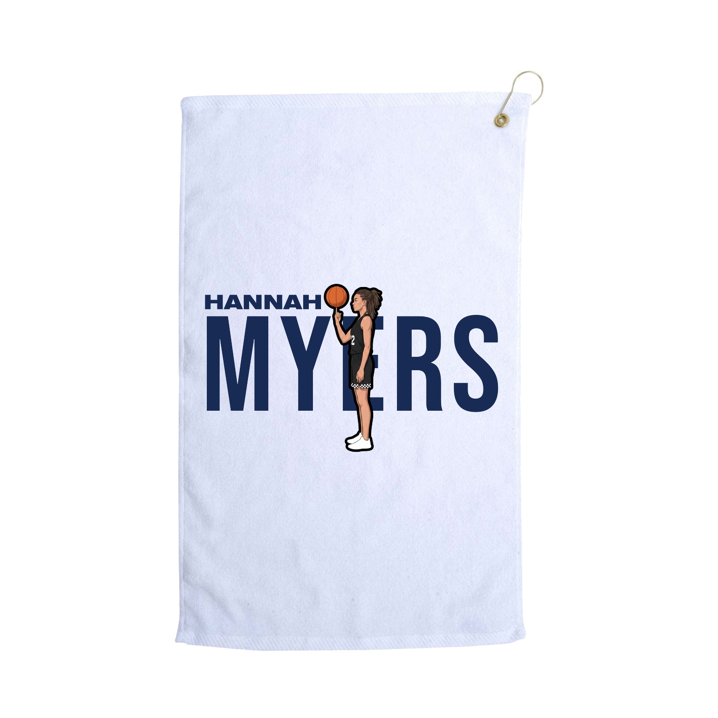 Golf Towel — Player Name in White