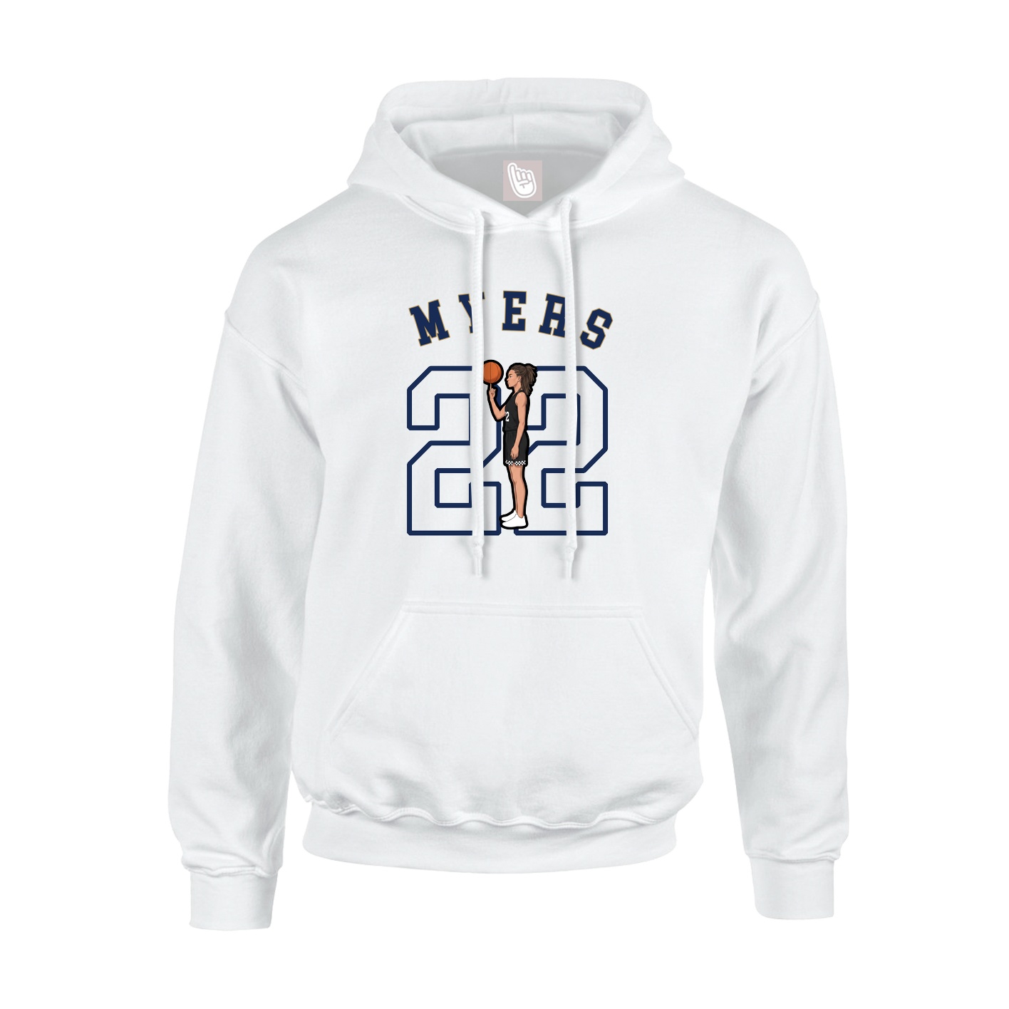 Hoodie — Shirsey Arch in White