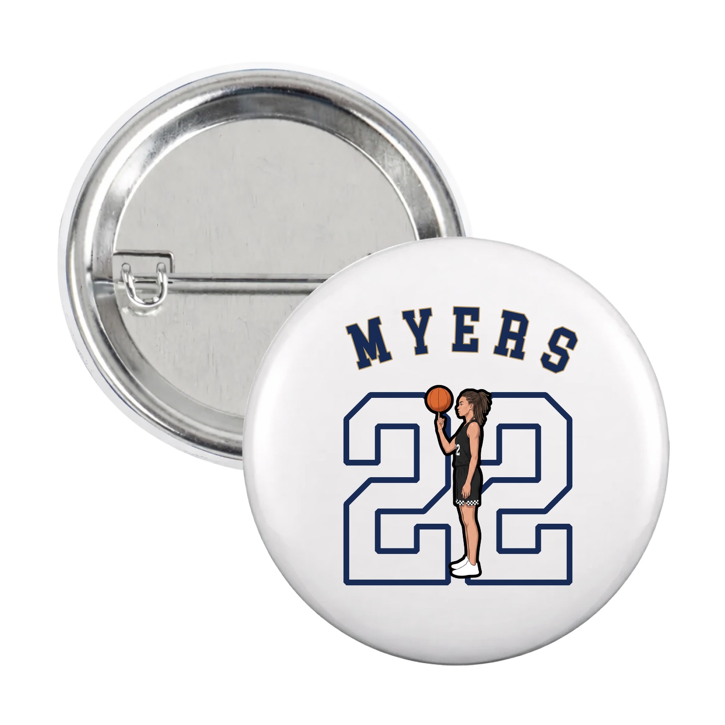Game Day Button — Shirsey Arch in White