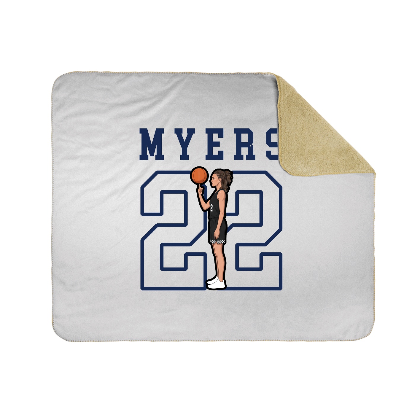 Throw Blanket — Shirsey in White