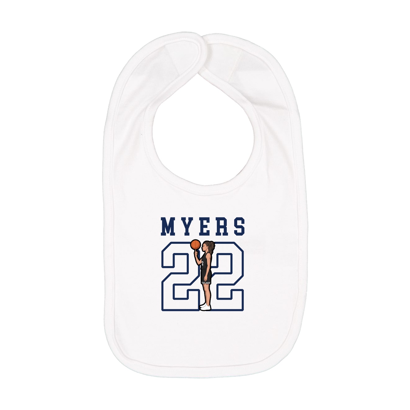 Infant Bib — Shirsey in White