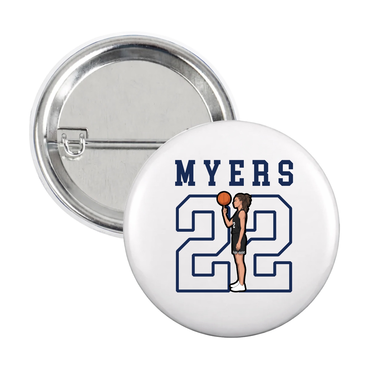 Game Day Button — Shirsey in White