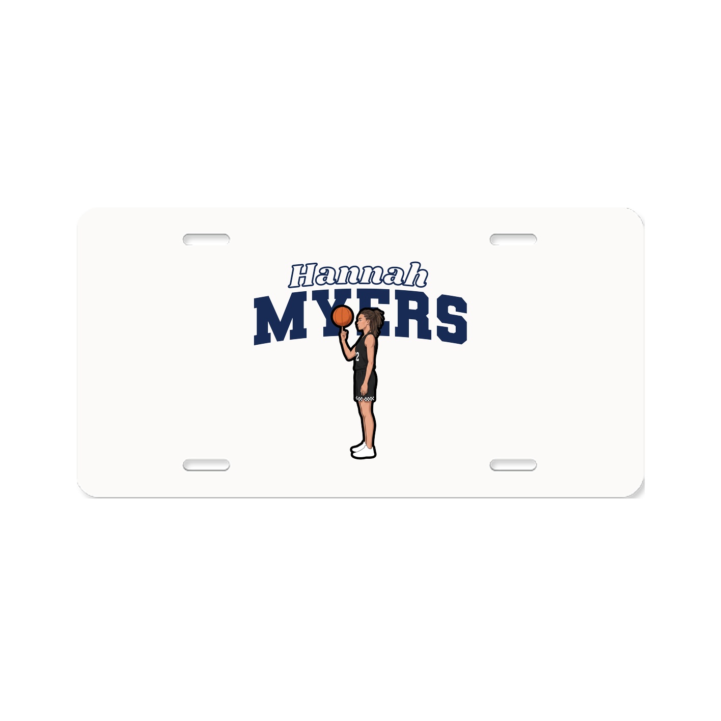 License Plate — Name Arch in Classic