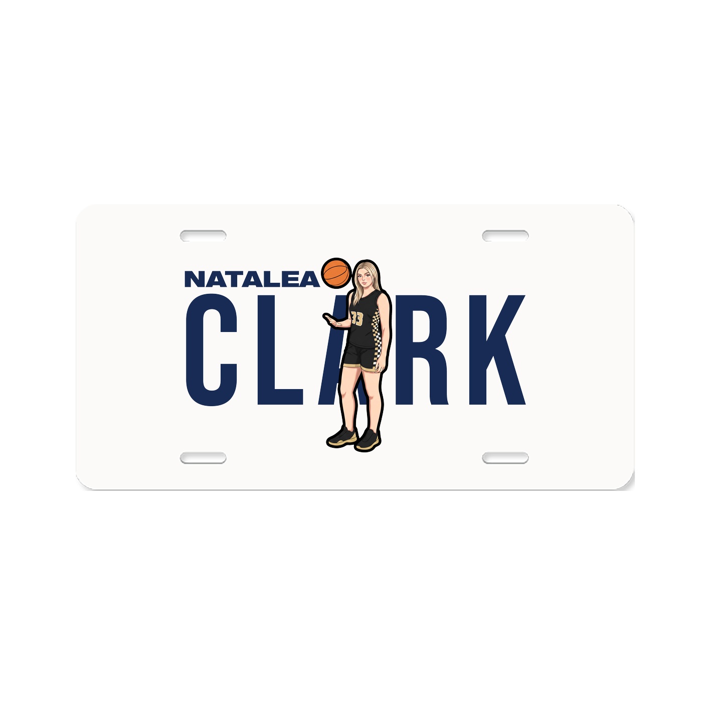 License Plate — Player Name in Classic