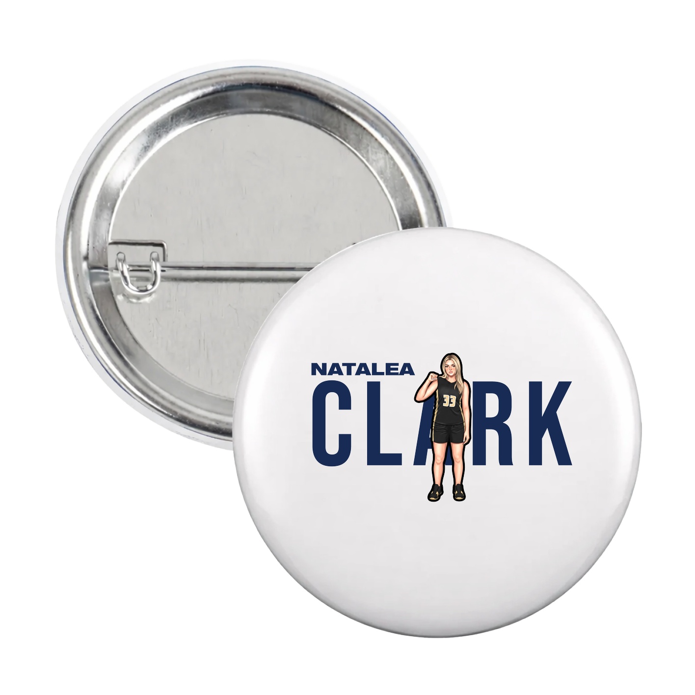Game Day Button — Player Name in White