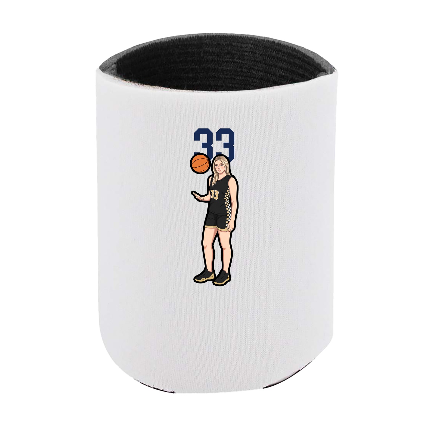 Can Holder — Number Top in White