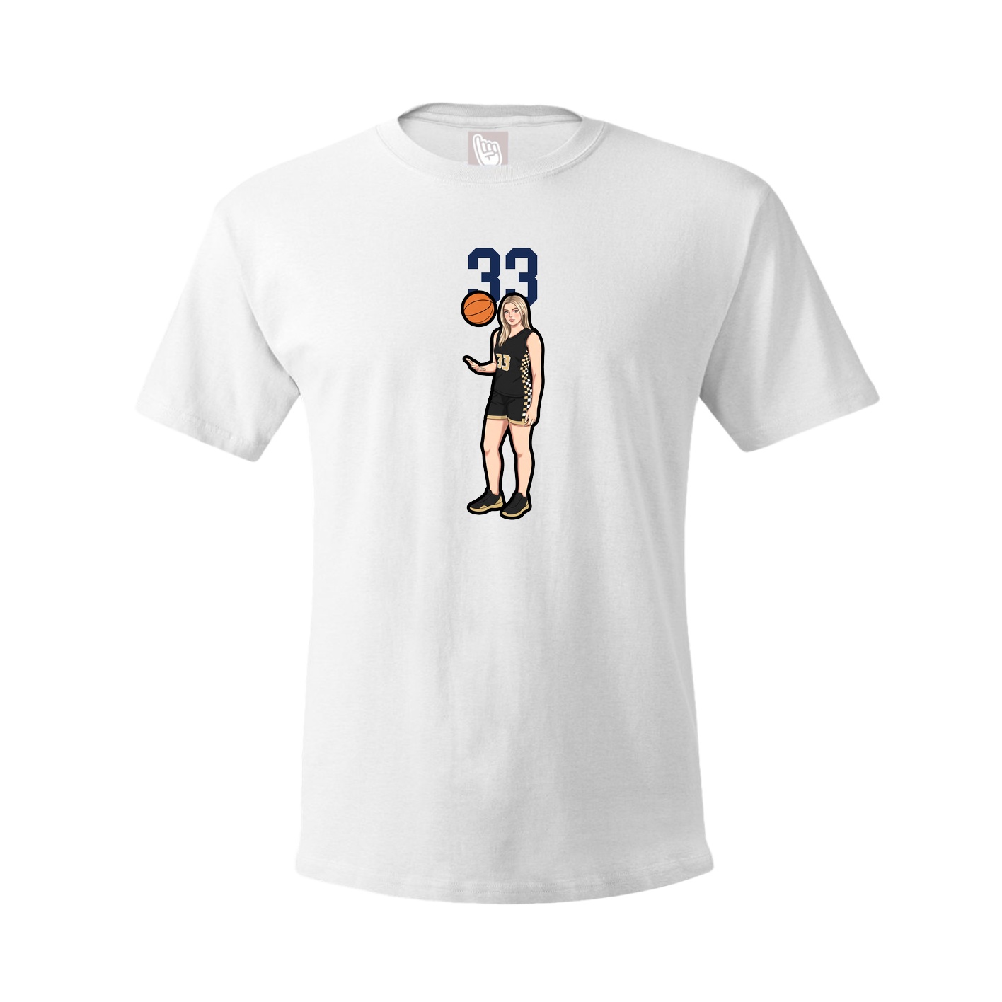 Tee — Number Top in White