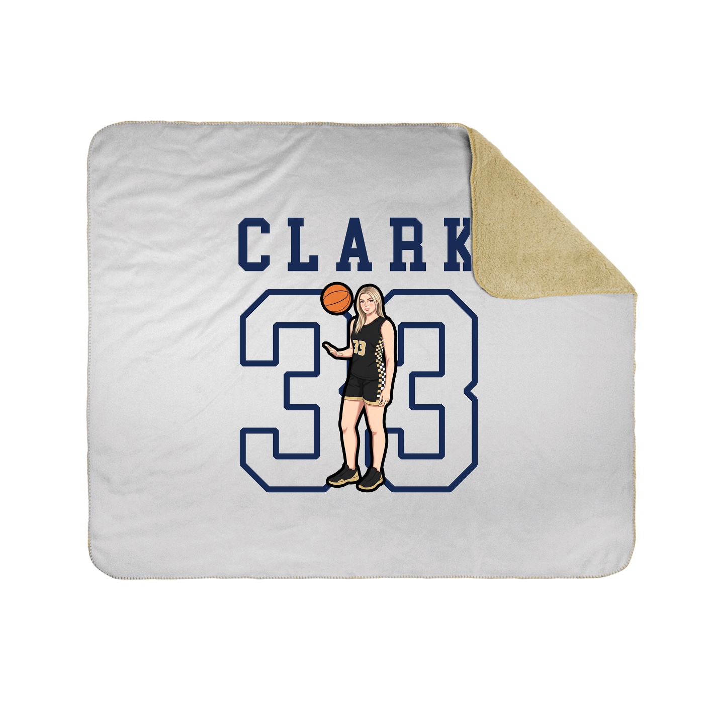 Throw Blanket — Shirsey in White