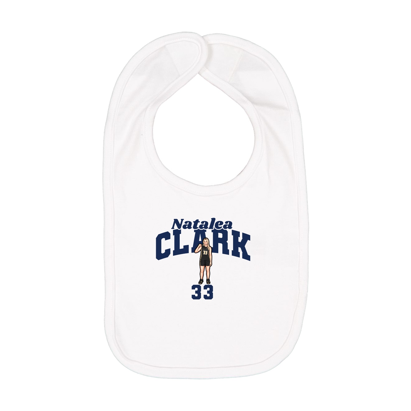 Infant Bib — Signature Arch in White
