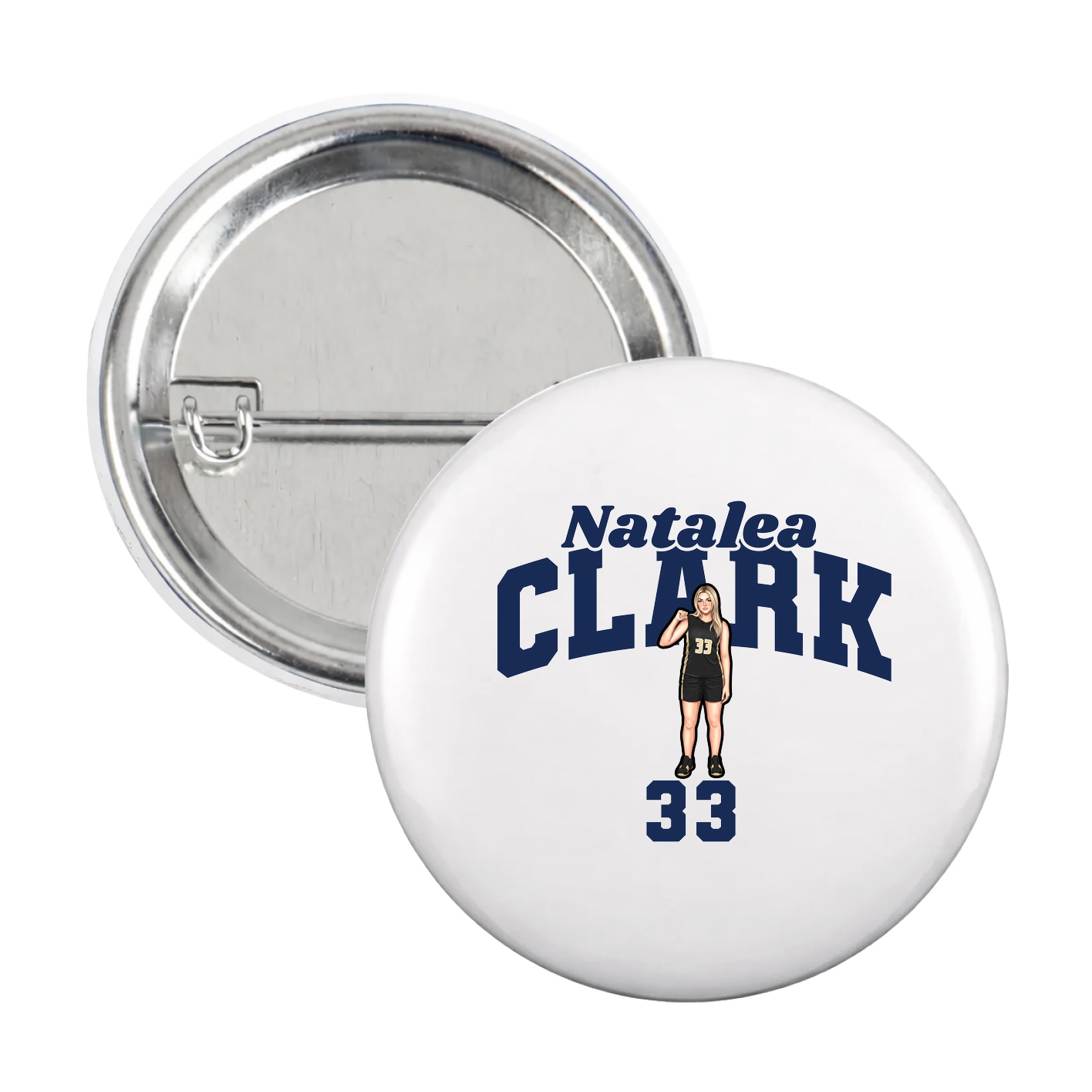 Game Day Button — Signature Arch in White