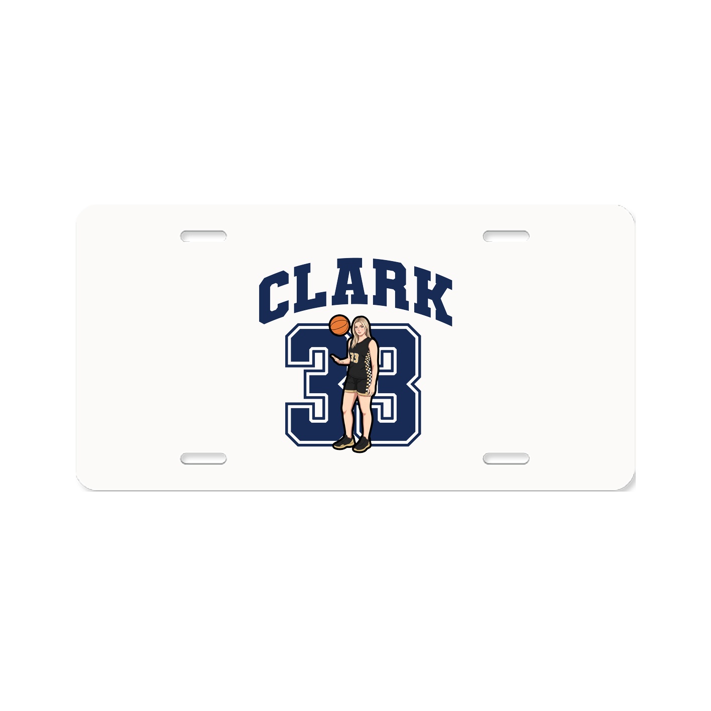 License Plate — Number in Classic