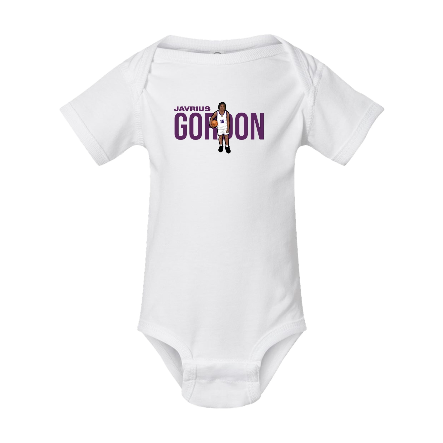 Baby Onesie — Player Name in White