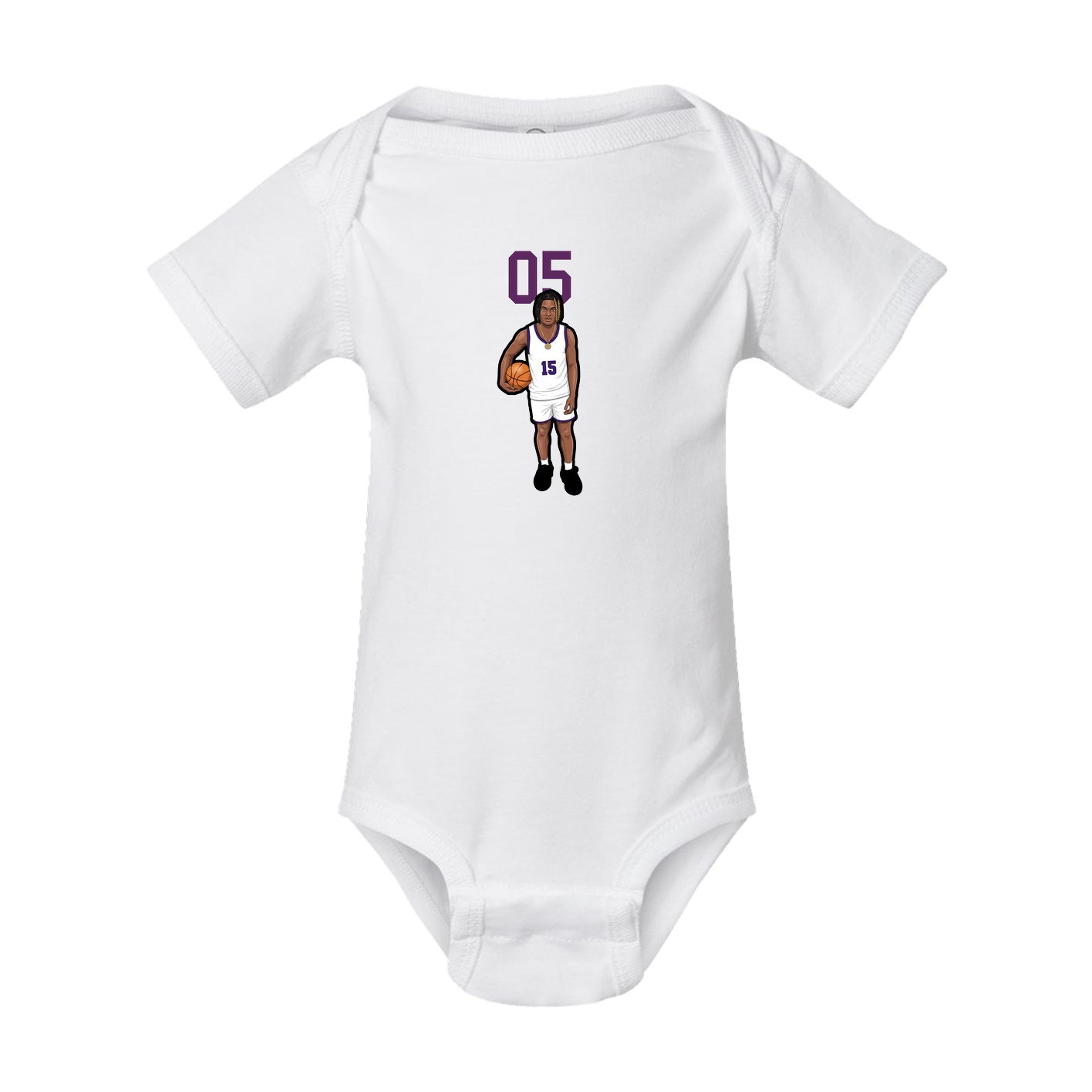 Baby Onesie — Number Top in White