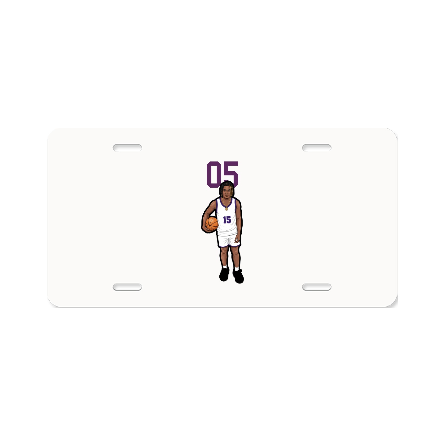 License Plate — Number Top in Classic