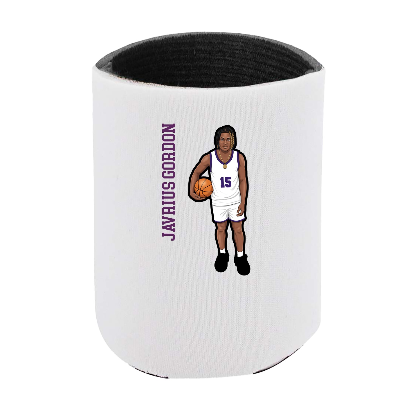 Can Holder — Name Vertical in White