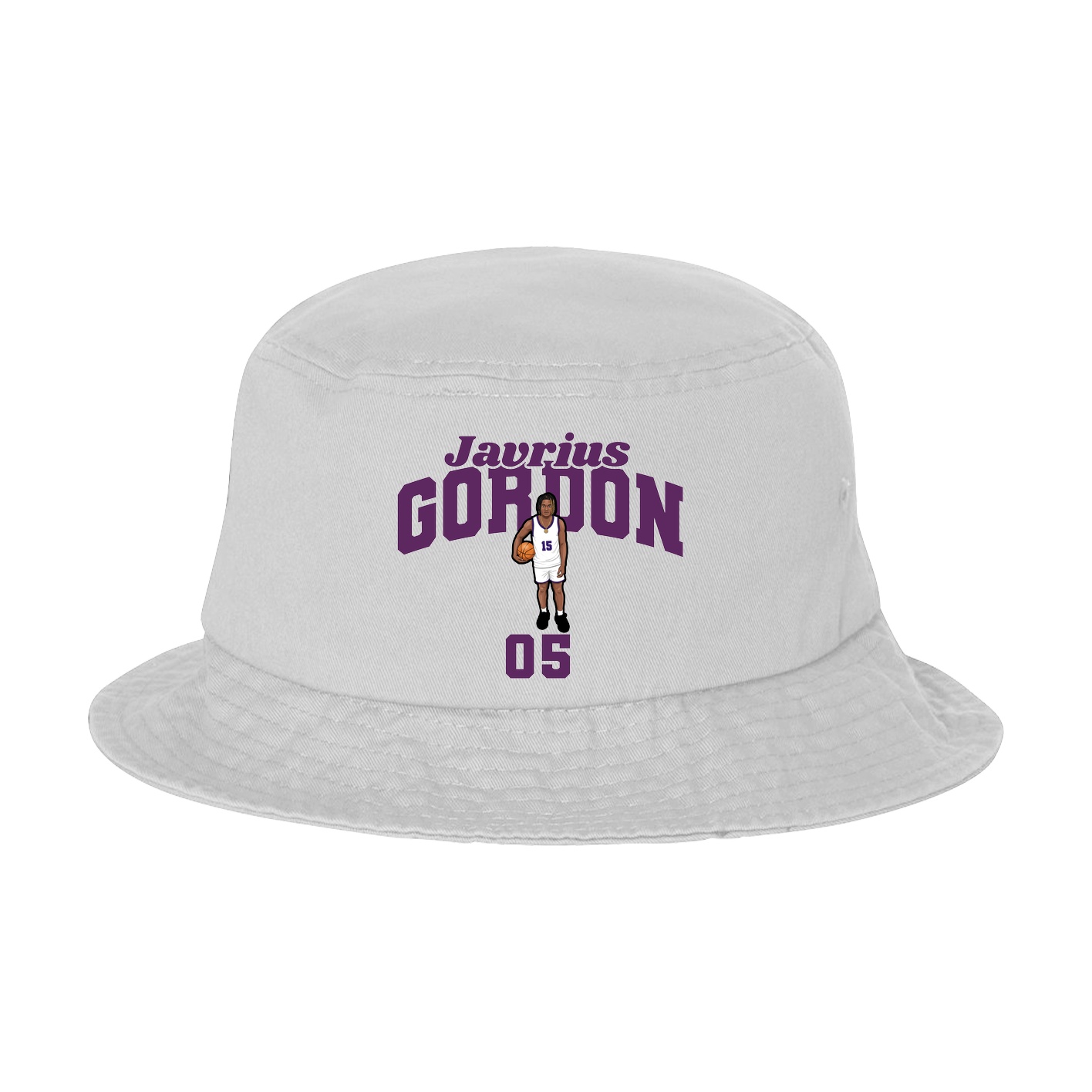 Bucket Cap — Signature Arch in White