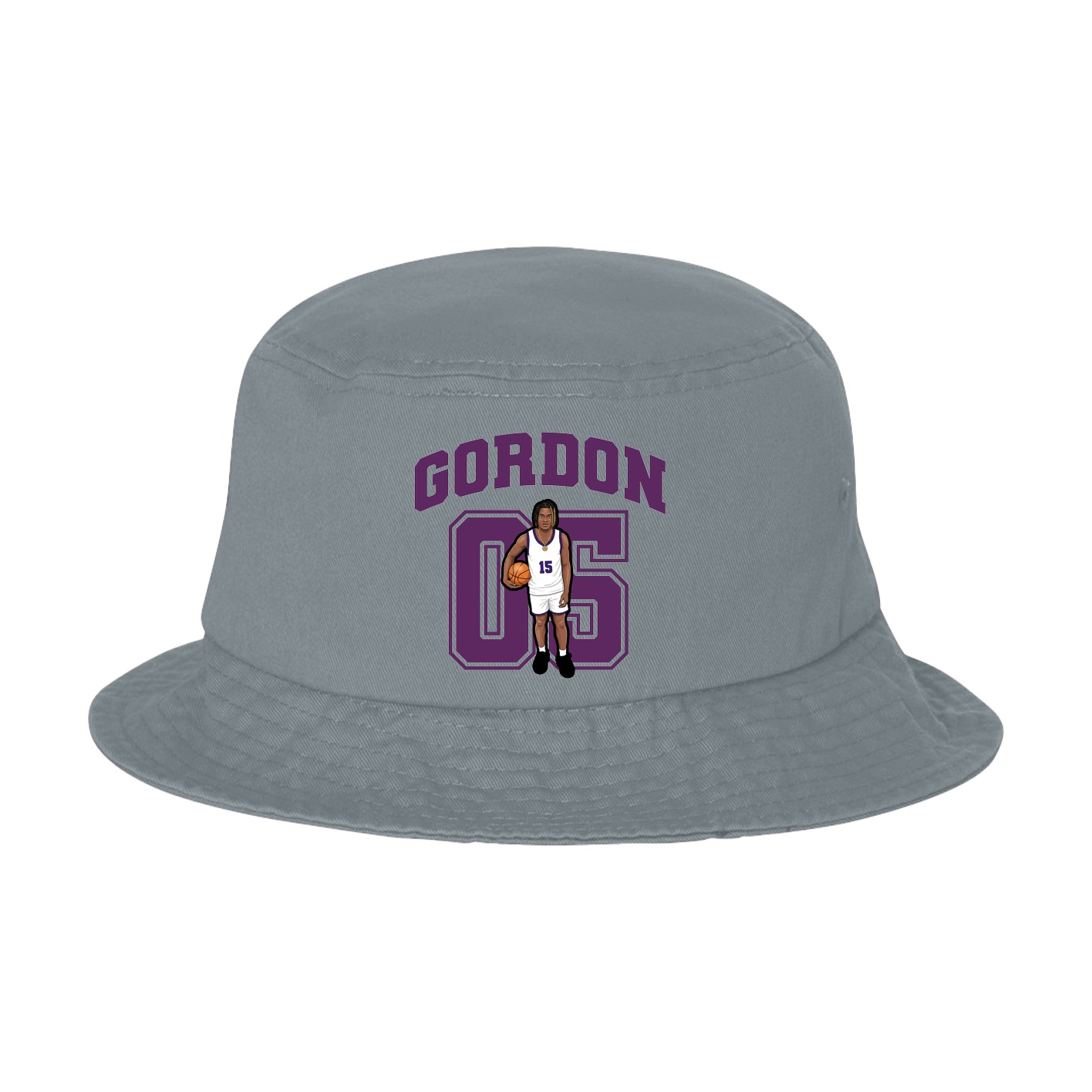 Bucket Cap — Number in Grey