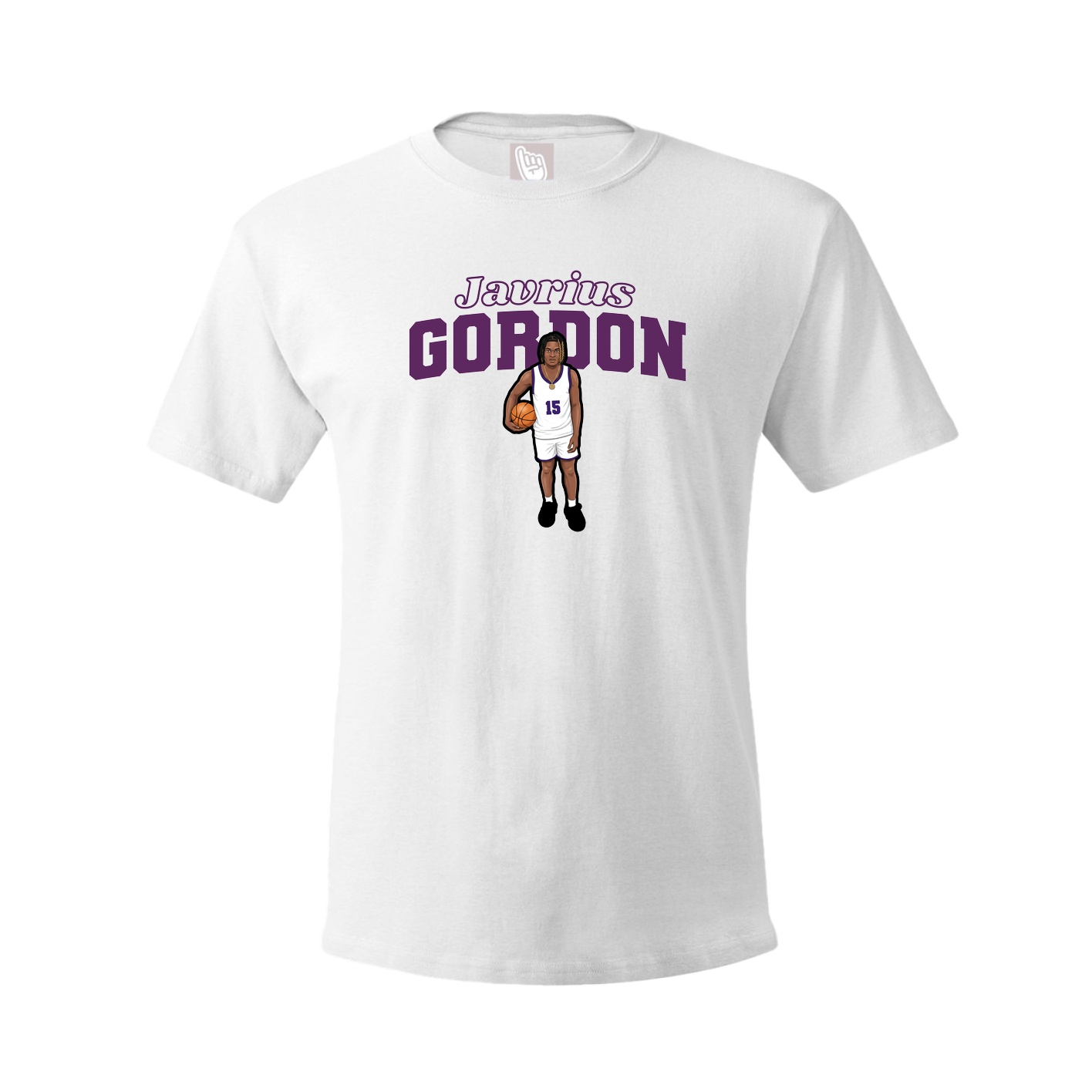 Youth Tee — Name Arch in White
