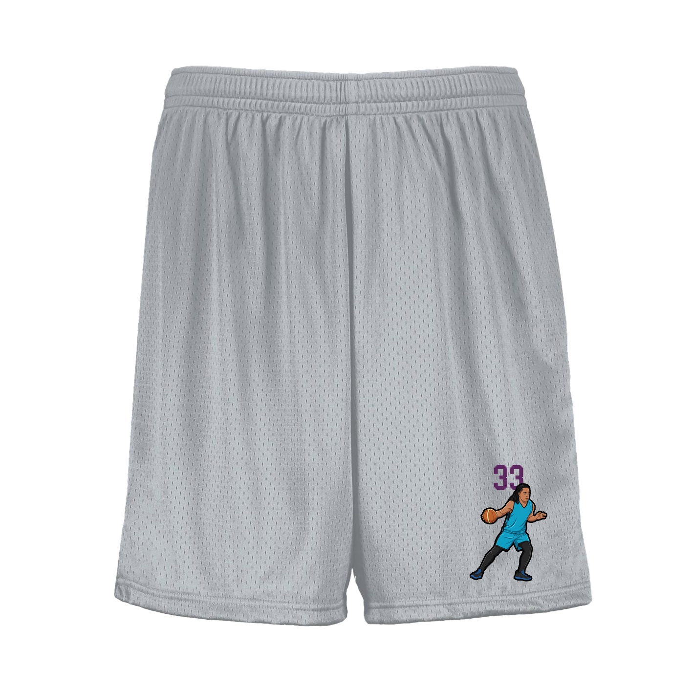 Shorts — Number Top in Silver