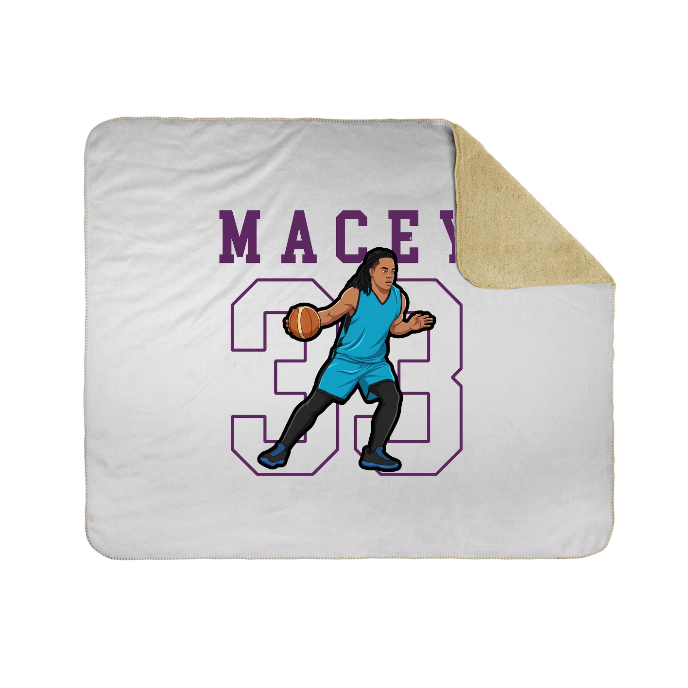 Throw Blanket — Shirsey in White