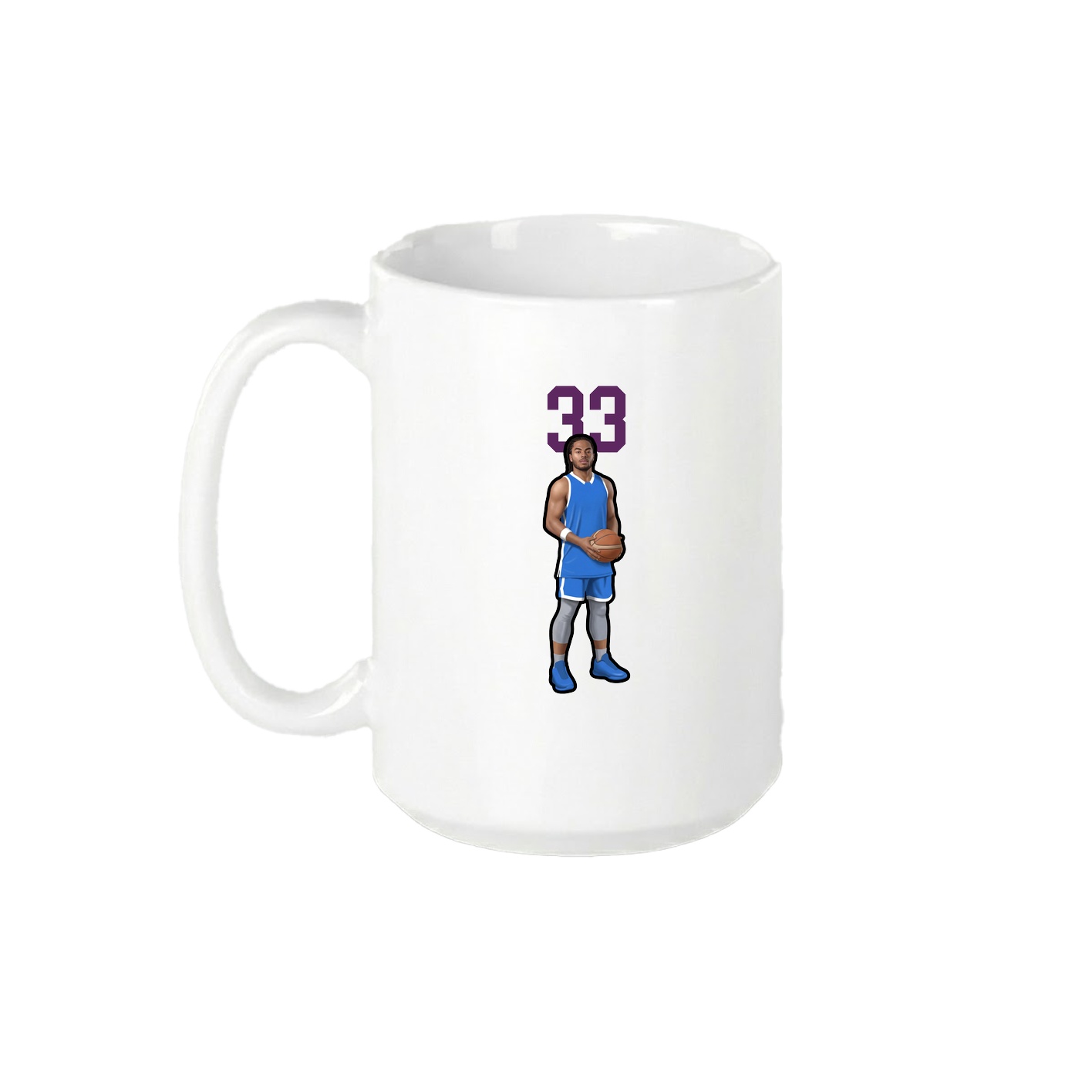 15oz Coffee Mug — Number Top in White