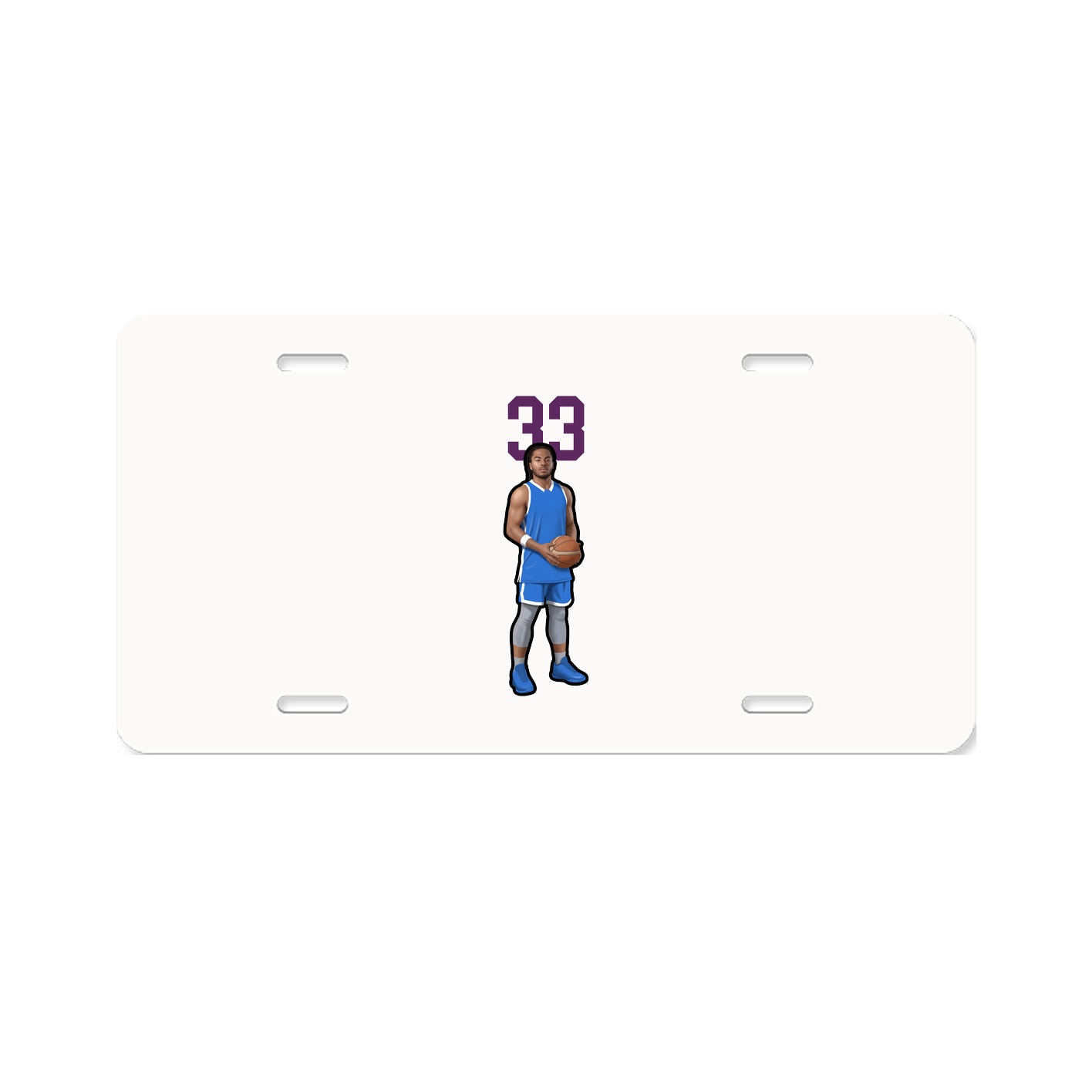 License Plate — Number Top in Classic
