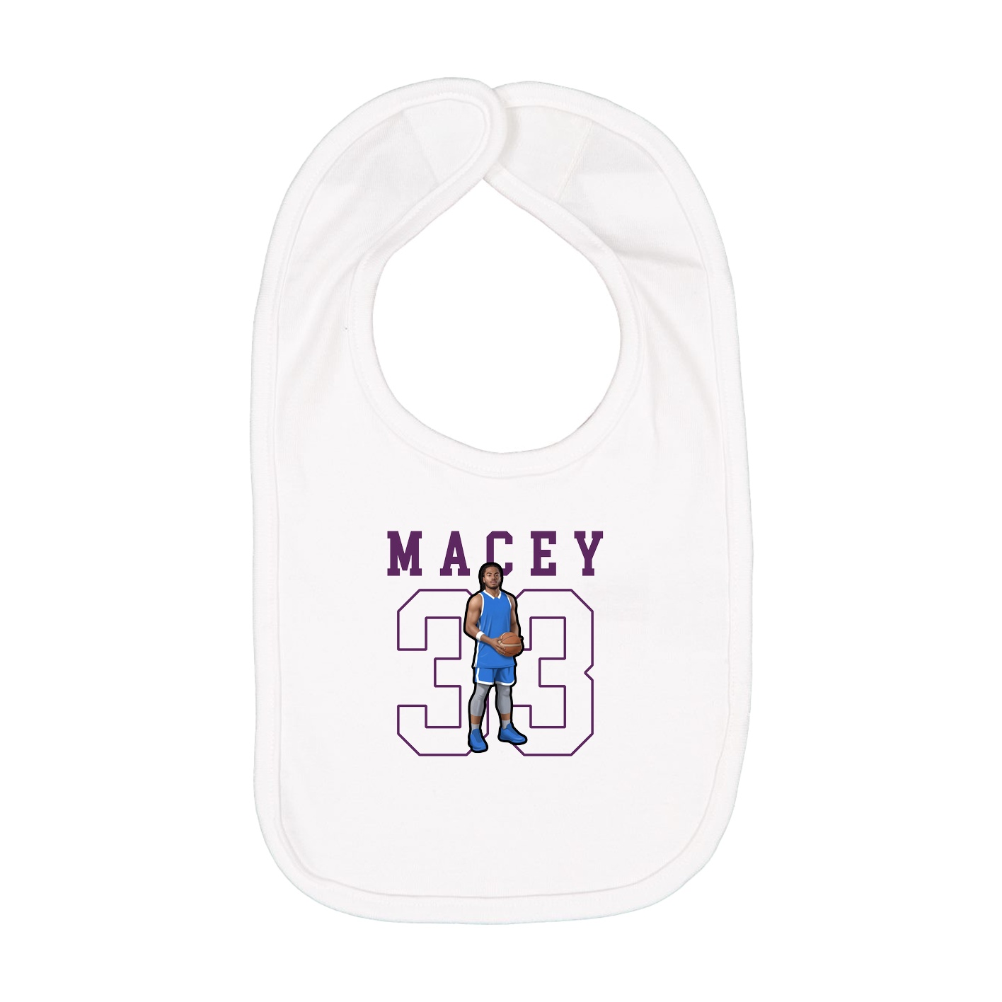 Infant Bib — Shirsey in White