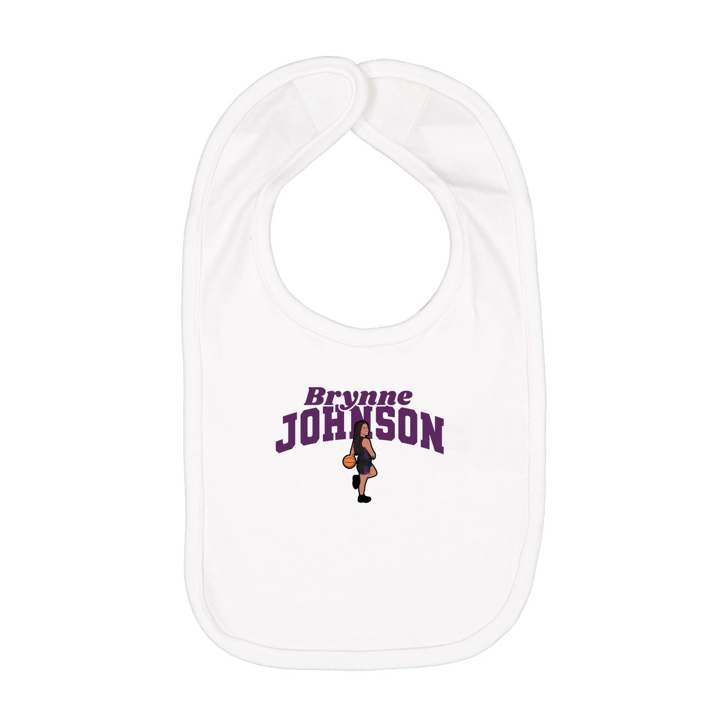 Infant Bib — Signature Arch in White