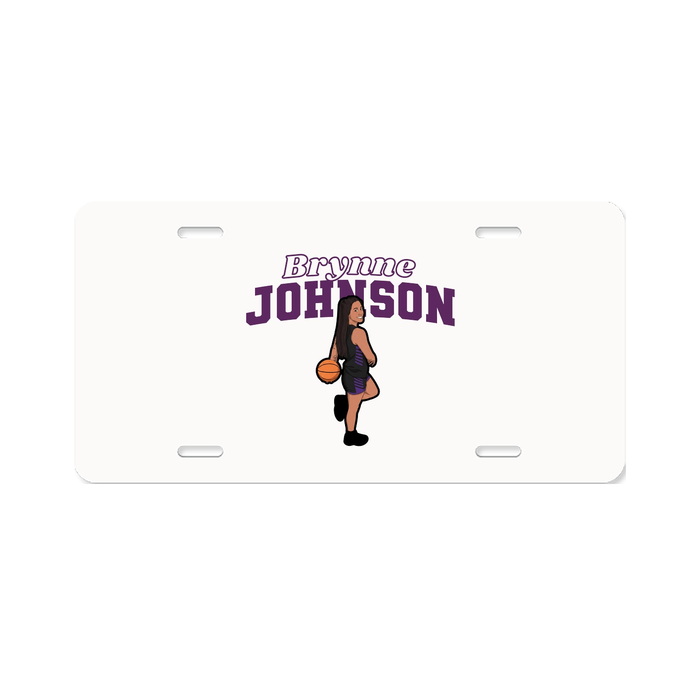 License Plate — Name Arch in Classic