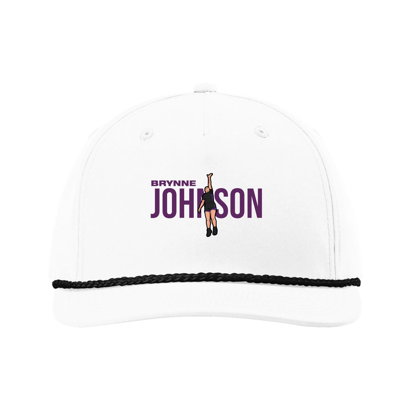 Five-Panel Classic Rope Cap — Player Name in White