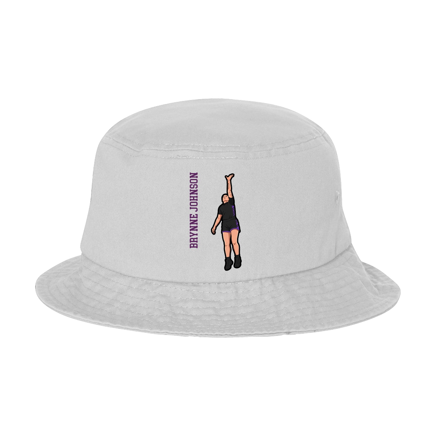 Bucket Cap — Name Vertical in White