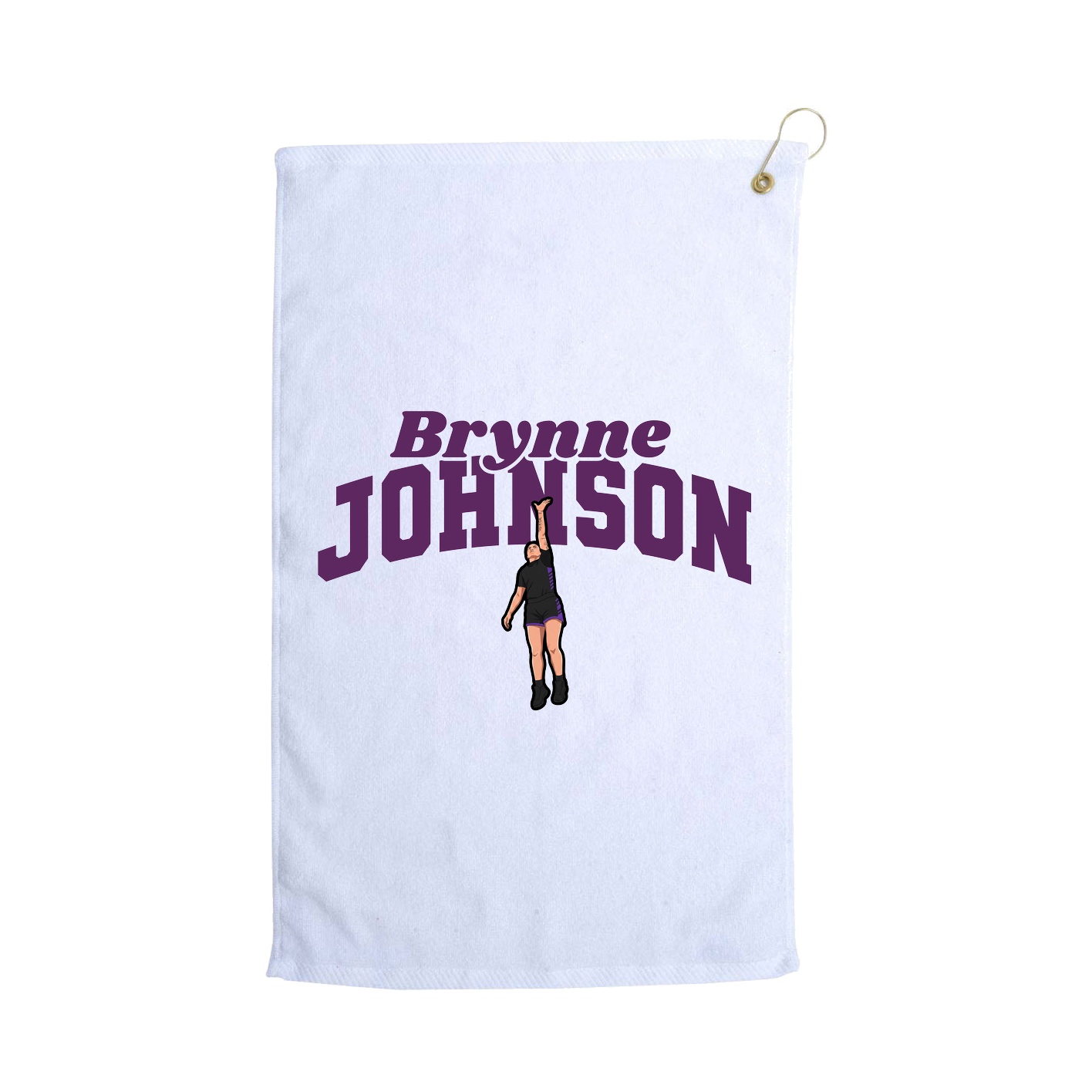 Golf Towel — Signature Arch in White
