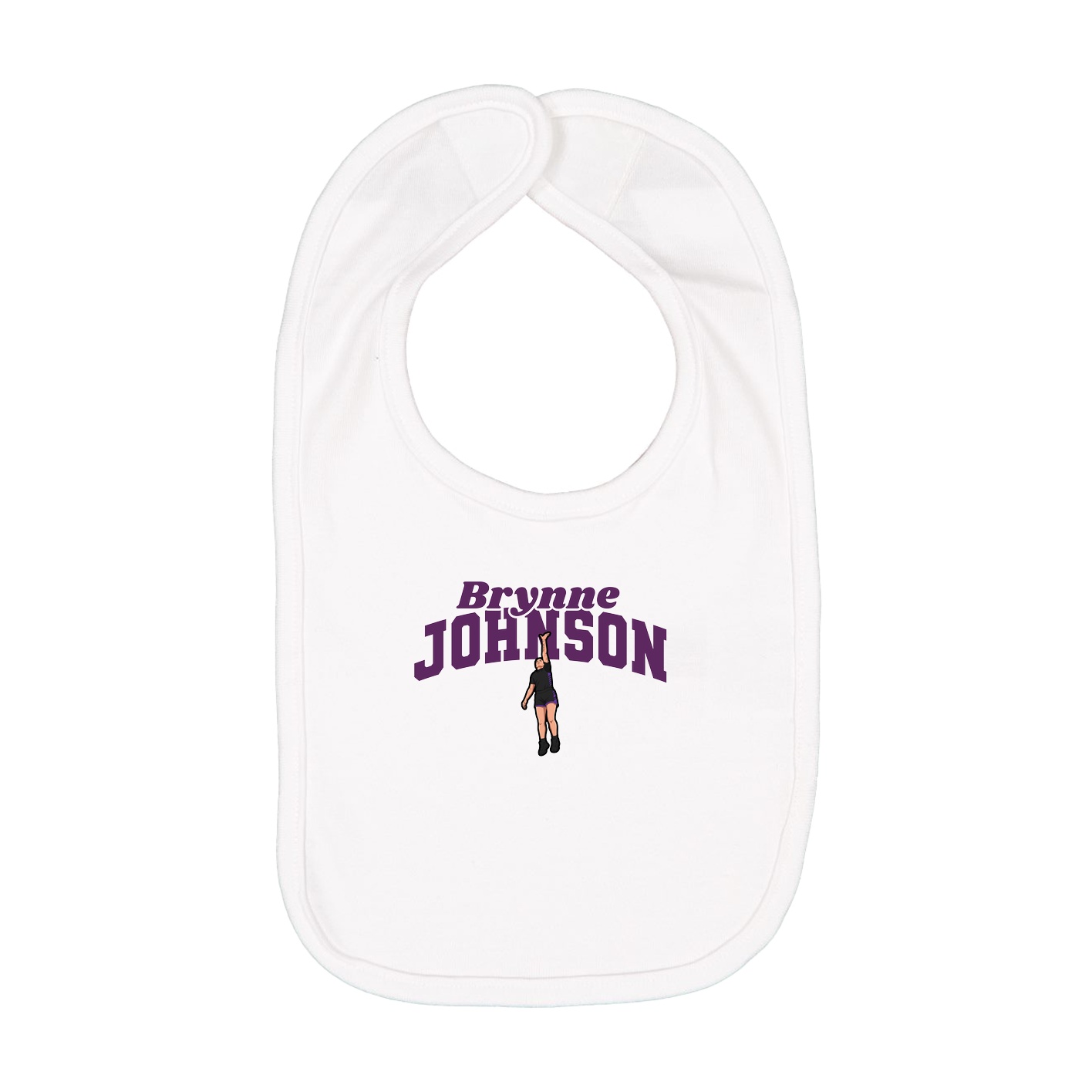 Infant Bib — Signature Arch in White