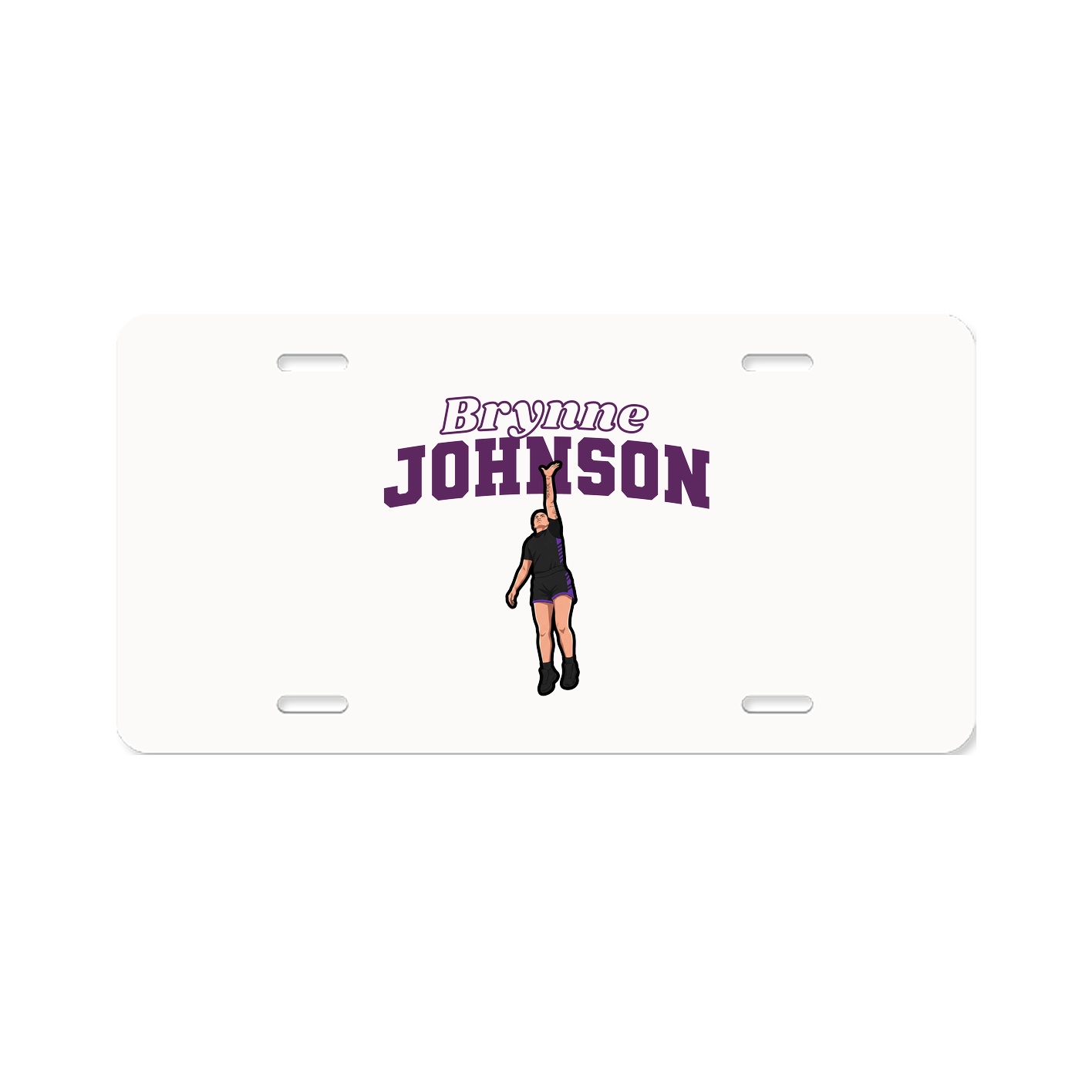 License Plate — Name Arch in Classic