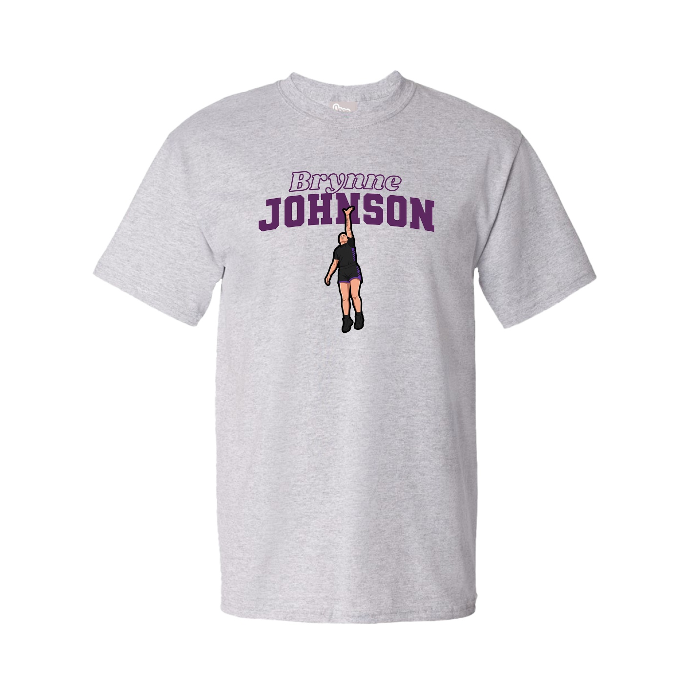 Youth Tee — Name Arch in Grey