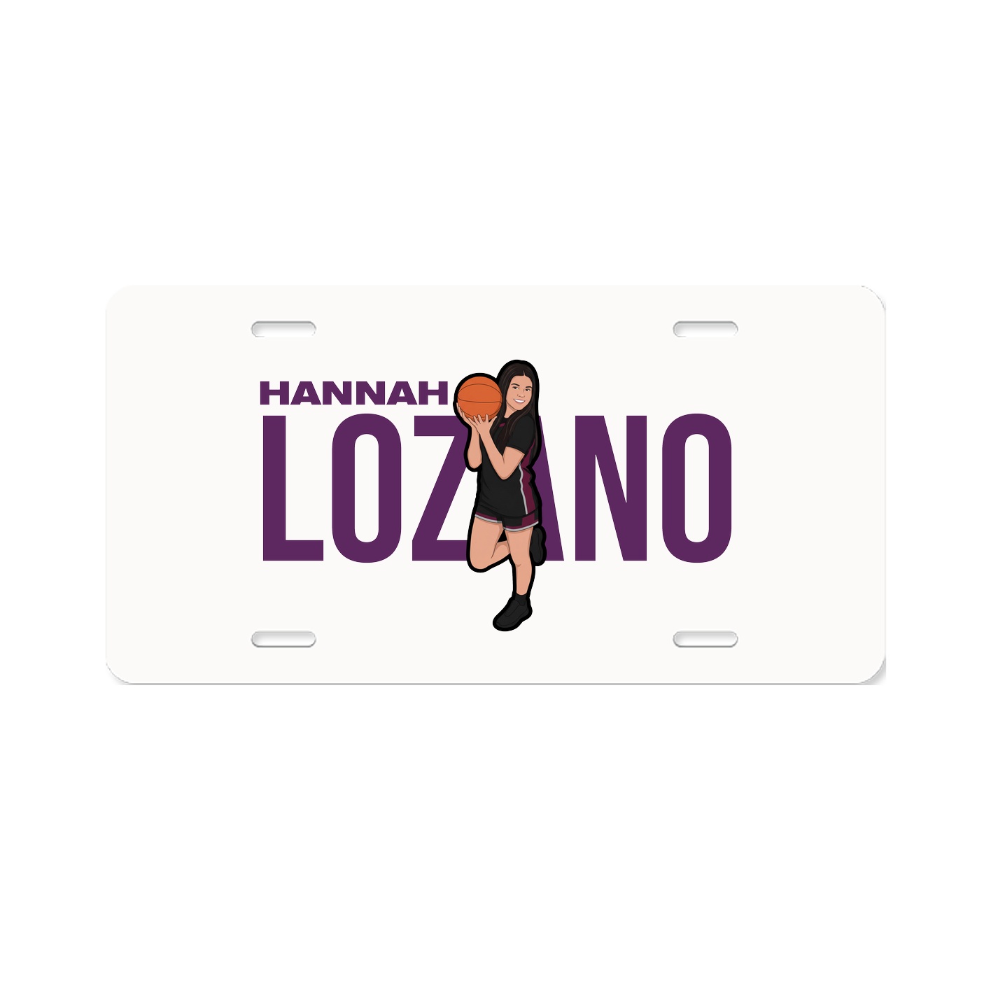 License Plate — Player Name in Classic