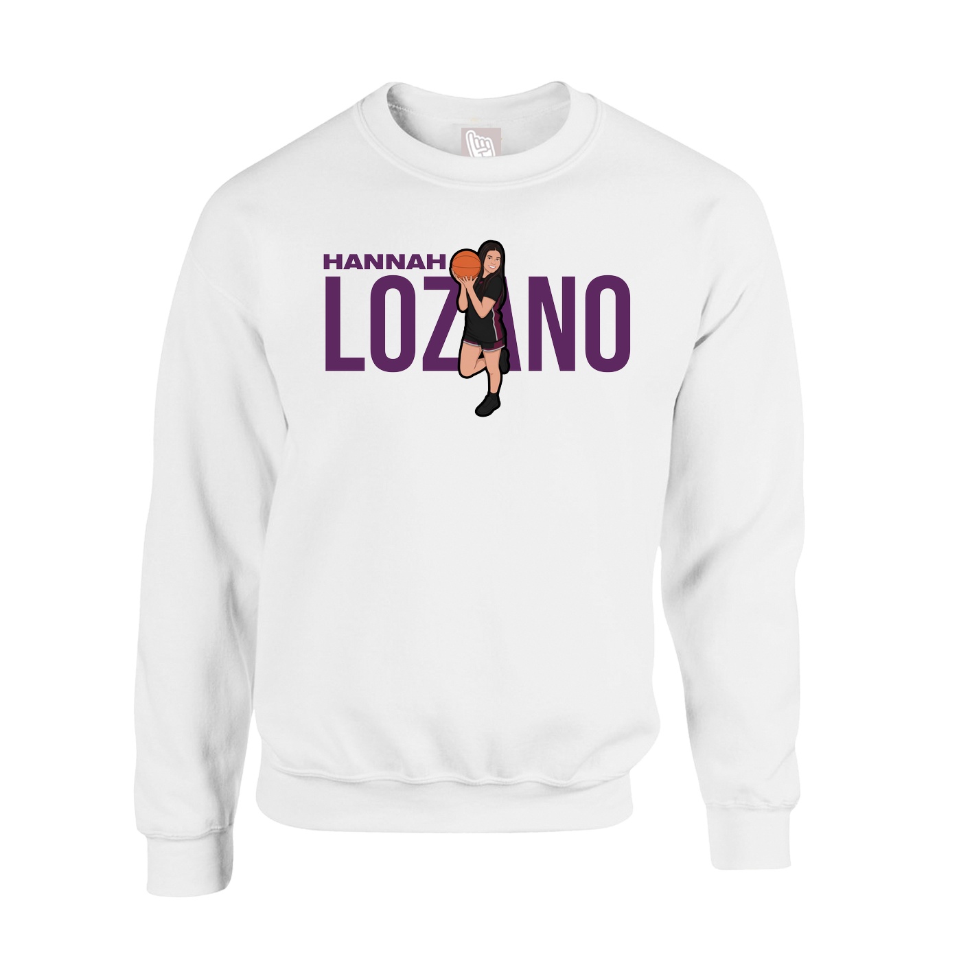 Fleece Crew — Player Name in White