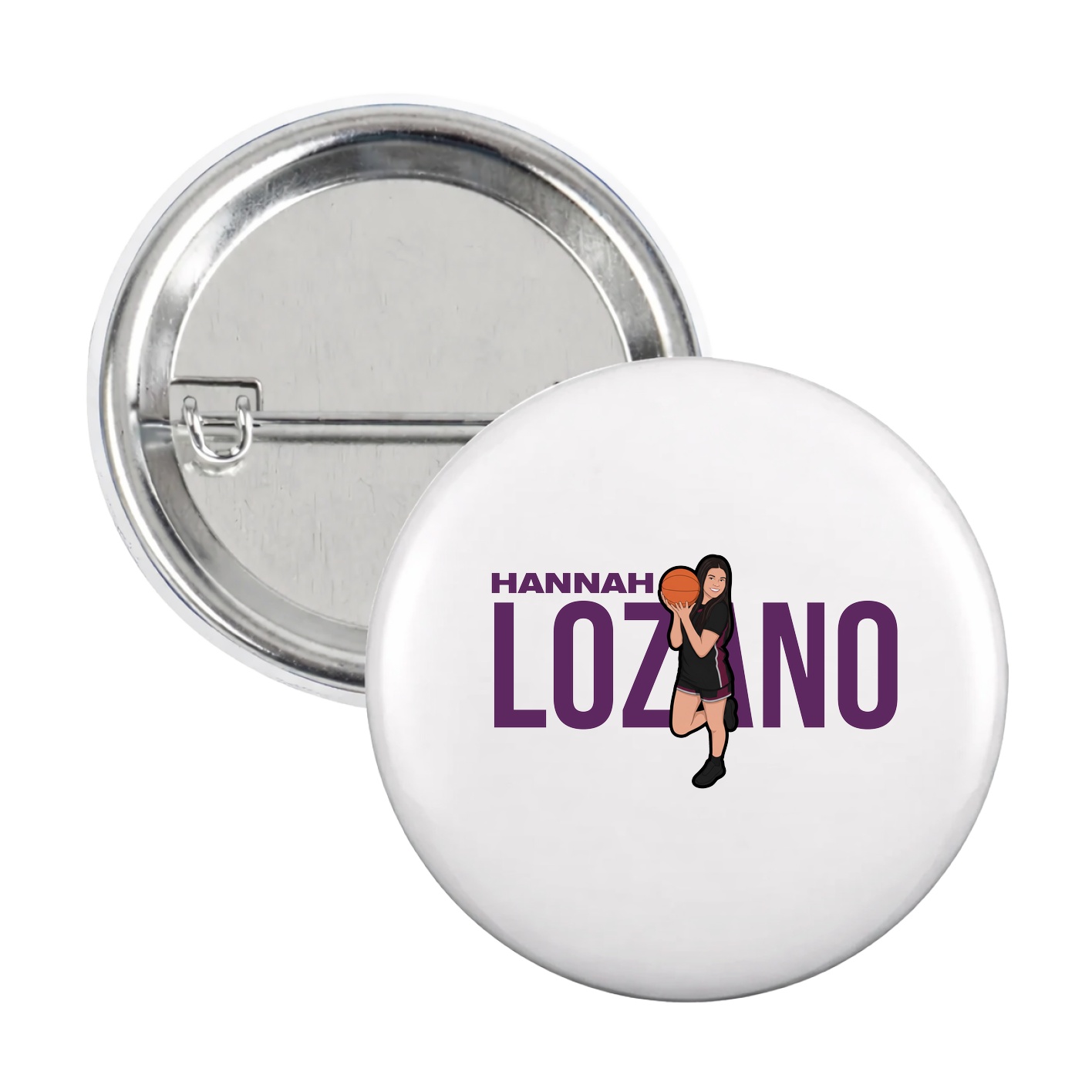 Game Day Button — Player Name in White