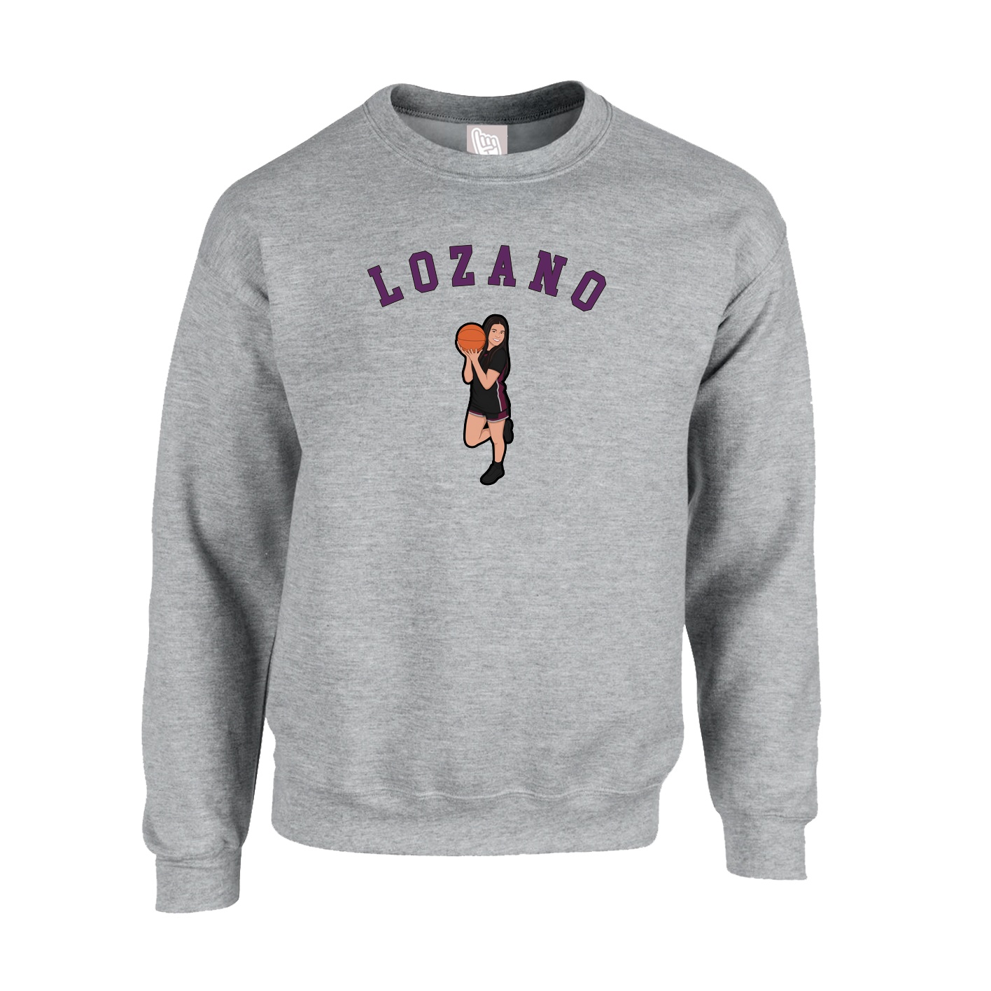 Fleece Crew — Shirsey Arch in Grey