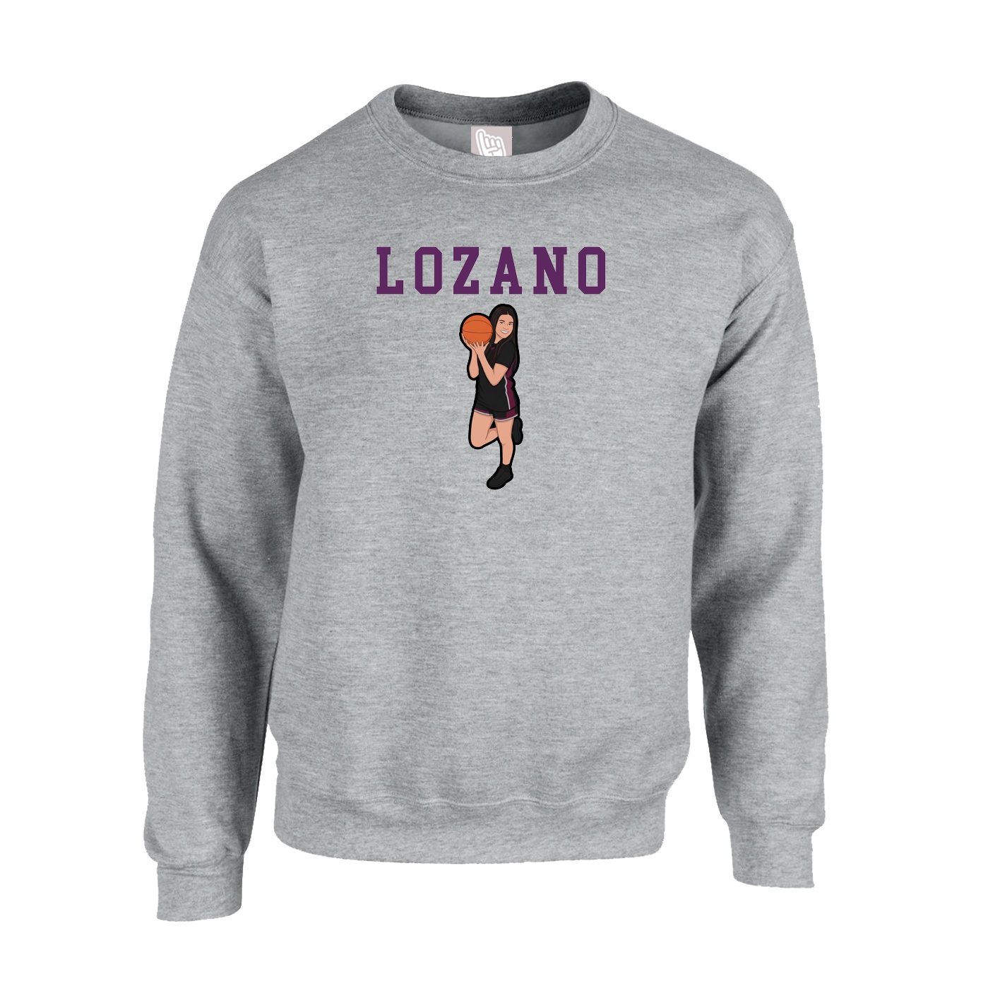 Fleece Crew — Shirsey in Grey