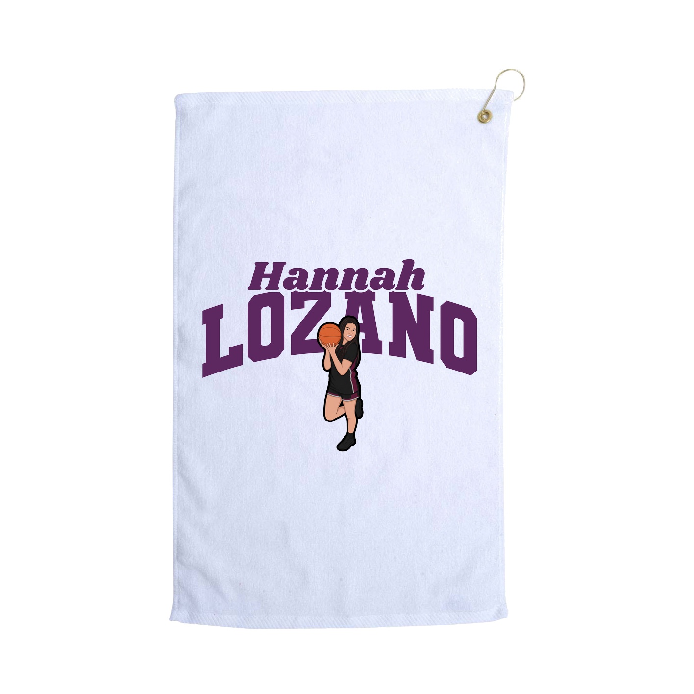 Golf Towel — Signature Arch in White