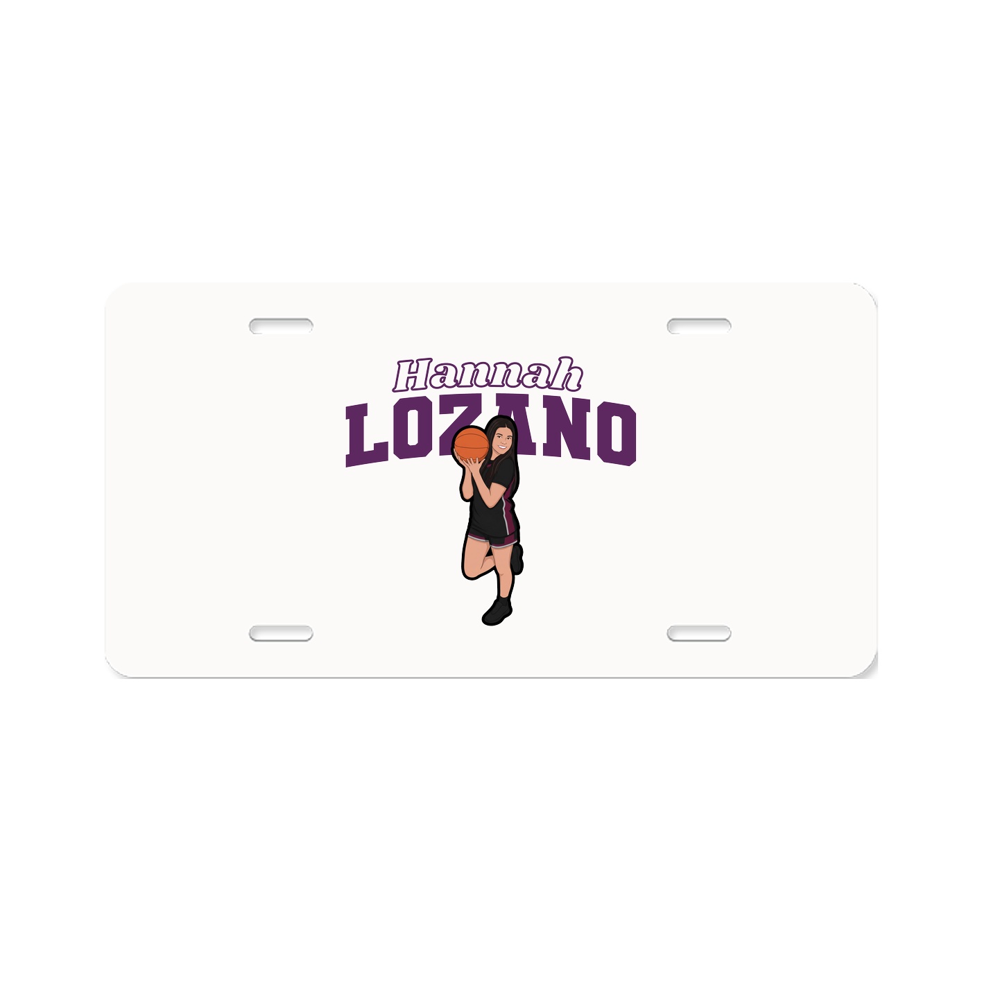 License Plate — Name Arch in Classic