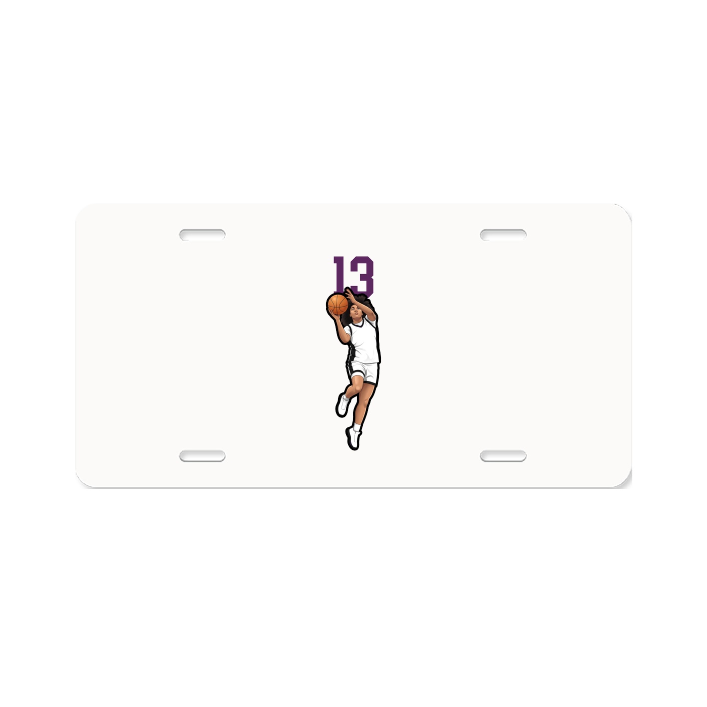 License Plate — Number Top in Classic