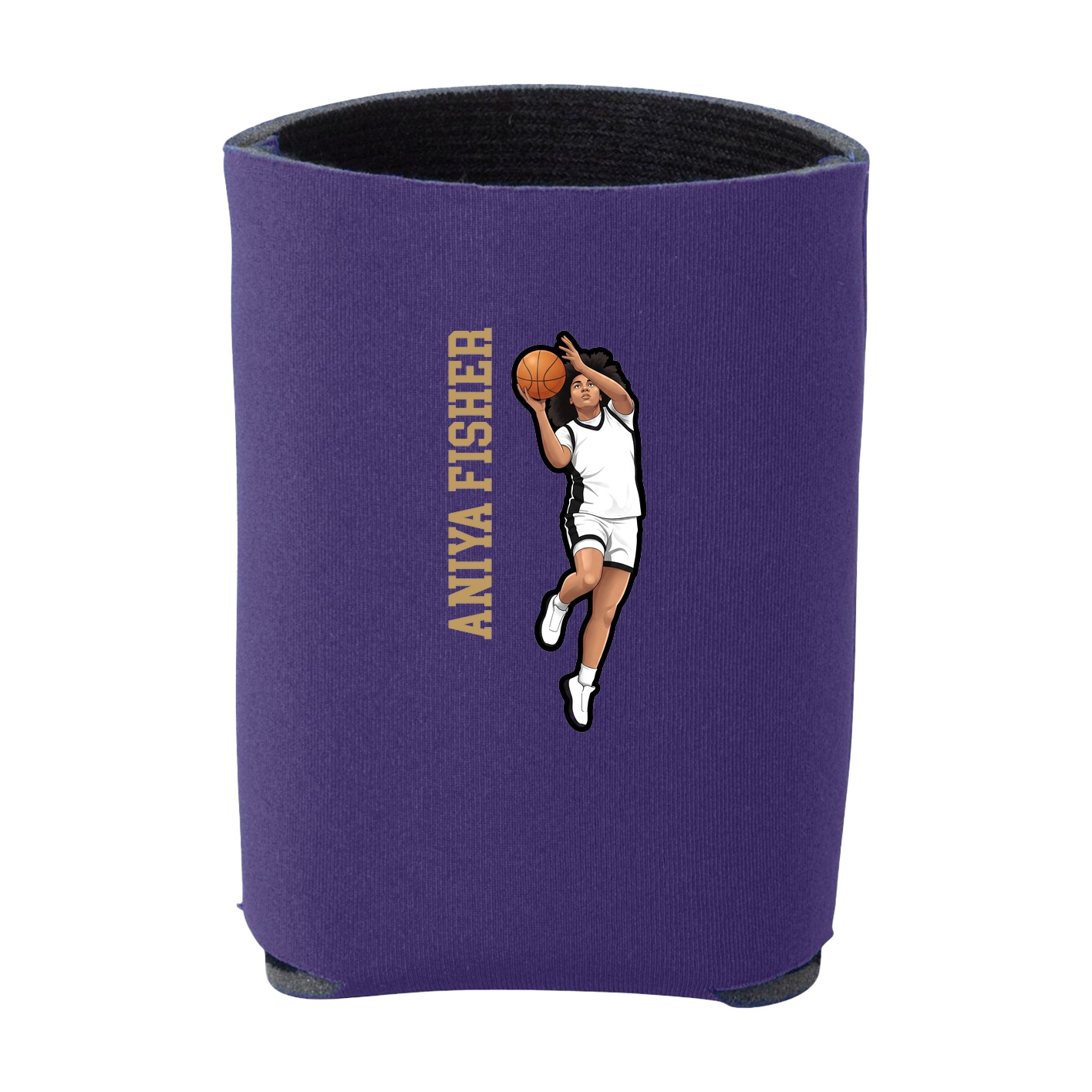 Can Holder — Name Vertical in Purple